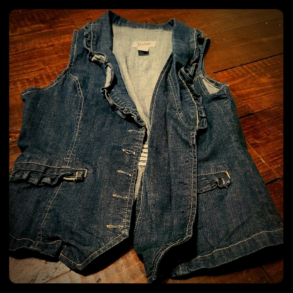 Jezebel Denim Waist Coat Vest
